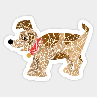 Geometric dog Sticker